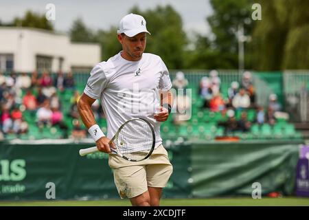 Halle Westf, Westfalen, Deutschland. Juni 2024. James Duckworth (aus) während der 31. TERRA WORTMANN OPEN, ATP500 - Herren Tennis (Bild: © Mathias Schulz/ZUMA Press Wire) NUR REDAKTIONELLE VERWENDUNG! Nicht für kommerzielle ZWECKE! Stockfoto