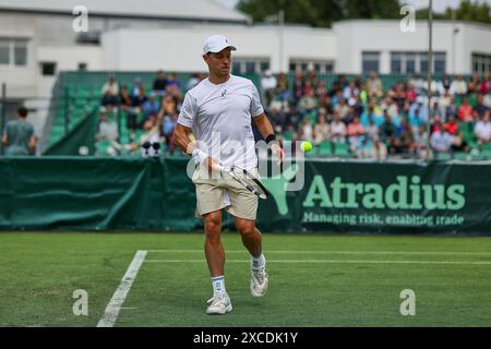 Halle Westf, Westfalen, Deutschland. Juni 2024. James Duckworth (aus) während der 31. TERRA WORTMANN OPEN, ATP500 - Herren Tennis (Bild: © Mathias Schulz/ZUMA Press Wire) NUR REDAKTIONELLE VERWENDUNG! Nicht für kommerzielle ZWECKE! Stockfoto