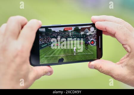 Halle Westf, Westfalen, Deutschland. Juni 2024. Impressionen im Jahre 31. TERRA WORTMANN OPEN, ATP500 - Herren Tennis (Bild: © Mathias Schulz/ZUMA Press Wire) NUR REDAKTIONELLE VERWENDUNG! Nicht für kommerzielle ZWECKE! Stockfoto