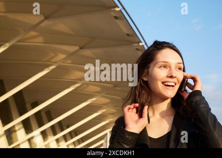 Im Freien, Flughafen Loiu, Bilbo-Bilbao, Vizcaya, Baskisches Land, Spanien. Stockfoto