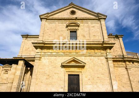 Bivio di San Biagio, Italien - 27. April 2023: Heiligtum der Madonna di San Biagio in der Provinz Siena, Italien Stockfoto