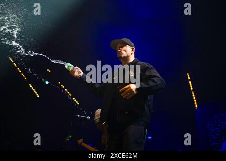 Die US-amerikanische Rap-Metal-Band Body Count mit dem Rapper Ice-t trat beim Rock im Park Festival in Nürnberg auf. Stockfoto