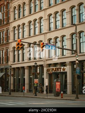 Architektur in der Speicherstadt, Cleveland, Ohio Stockfoto