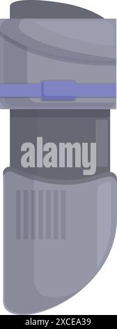 Tragbarer Asthma-Inhalator zur schnellen Linderung von Atemproblemen Stock Vektor
