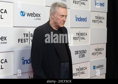 New York, USA. Juni 2024. Christopher Walken besucht Before the Movie: An Introduction by Christopher Walken während des Tribeca Film Festivals in den Spring Studios in New York am 16. Juni 2024. (Foto: Lev Radin/SIPA USA) Credit: SIPA USA/Alamy Live News Stockfoto