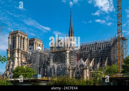 NOTRE DAME DE PARIS (1163-1345) PARIS FRANKREICH Stockfoto