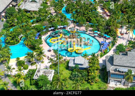 Sun World Hon Thom Nature Park, ein Vergnügungs- und Freizeitwasserpark, der mit der Seilbahn von Phu Quoc Island, Vietnam, Südosten, erreicht wird Stockfoto