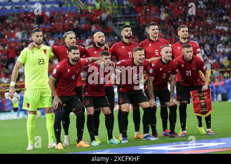 Dortmund, Deutschland. Juni 2024. Das Team Albaniens wurde während des Spiels zur UEFA EURO 2024 zwischen Italien und Albanien bei Signal Iduna gesehen. Endergebnis: Italien 2:1 Albanien. Quelle: SOPA Images Limited/Alamy Live News Stockfoto