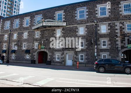 Alexander Keith's Brewery in der Lower Water Street im Zentrum von Halifax, Nova Scotia, Kanada Stockfoto