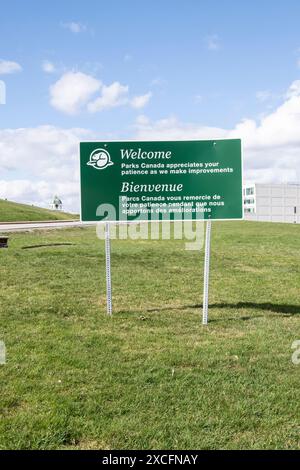 Parks Canada macht Verbesserungen an der Zitadelle in der Innenstadt von Halifax, Nova Scotia, Kanada Stockfoto