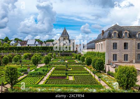 CHATEAU DE VILLANDRY (11. JH. 1532–1536 UMGEBAUT) VILLANDRY FRANKREICH Stockfoto