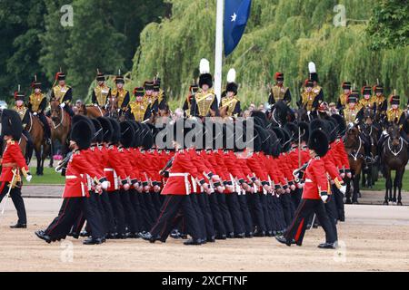 London, Großbritannien, 15. Juni, UK Trooping the Colour Stockfoto