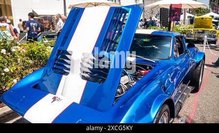 Los Angeles, USA. Juni 2024. Oldtimer auf dem Rodeo Drive Concours d'Elegance. Quelle: Stu Gray/Alamy Live News. Stockfoto