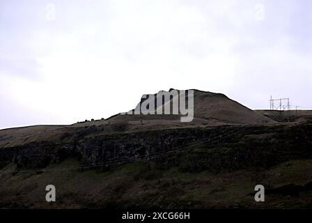 LEWISTON/IDAHO STATE/USA   Navtie american indian Chief Figue auf den lewiston Hills vom indianer Clear Water Casino der indianer indianer im indianerreservat in Nez Perez Country vom 18. Dezember 2012 aus Stockfoto