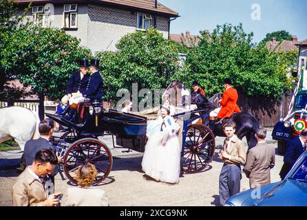 Karnevalsprozession, Orpington, Bromley Greater London, ehemals Kent, England, UK 1950-1955 Stockfoto