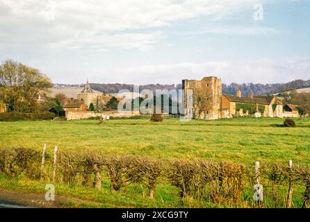 Ruinen des Erzbischofspalastes, Otford, Kent, England, 1956 Stockfoto