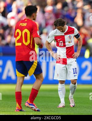 Berlin, Deutschland. Juni 2024. Während des Spiels der UEFA Euro 2024 zwischen Spanien und Kroatien, Gruppe B Datum 1, wurde am 15. Juni 2024 im Olympiastadion in Berlin ausgetragen. (Foto: Bagu Blanco/PRESSINPHOTO) Credit: PRESSINPHOTO SPORTS AGENCY/Alamy Live News Stockfoto