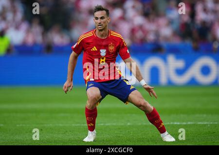 Berlin, Deutschland. Juni 2024. Fabian Ruiz aus Spanien spielte während des Spiels zur UEFA Euro 2024 zwischen Spanien und Kroatien, Gruppe B Datum 1, am 15. Juni 2024 im Olympiastadion in Berlin. (Foto: Bagu Blanco/PRESSINPHOTO) Credit: PRESSINPHOTO SPORTS AGENCY/Alamy Live News Stockfoto