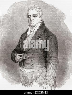 Wilhelm IV., 1765–1837. König des Vereinigten Königreichs Großbritannien und Irland und König von Hannover vom 26. Juni 1830 bis 1837. Aus Cassells illustrierter Geschichte Englands. Stockfoto