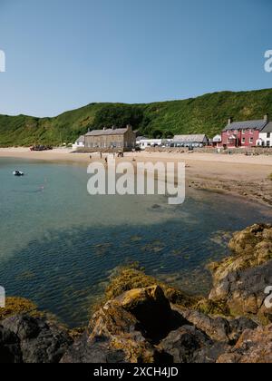 Porthdinllaen ist ein kleines Küstendorf auf der Halbinsel Llŷn im Dwyfor-Gebiet von Gwynedd, Wales, Großbritannien Stockfoto