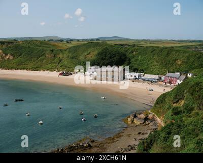 Porthdinllaen ist ein kleines Küstendorf auf der Halbinsel Llŷn im Dwyfor-Gebiet von Gwynedd, Wales, Großbritannien Stockfoto