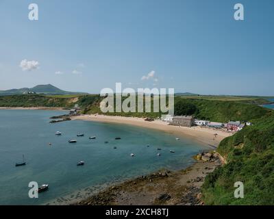 Porthdinllaen ist ein kleines Küstendorf auf der Halbinsel Llŷn im Dwyfor-Gebiet von Gwynedd, Wales, Großbritannien Stockfoto