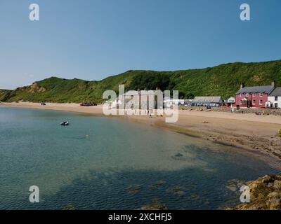 Porthdinllaen ist ein kleines Küstendorf auf der Halbinsel Llŷn im Dwyfor-Gebiet von Gwynedd, Wales, Großbritannien Stockfoto