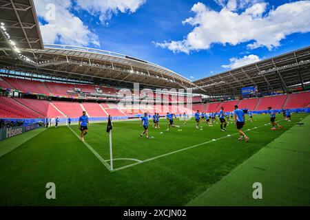 Leipzig, Deutschland. Juni 2024. Tschechische Fußballnationalmannschaft Open Training im Rahmen der Fußball-Europameisterschaft, Leipzig, 17. Juni 2024. Quelle: VIT Simanek/CTK Photo/Alamy Live News Stockfoto