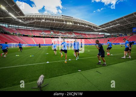 Leipzig, Deutschland. Juni 2024. Tschechische Fußballnationalmannschaft Open Training im Rahmen der Fußball-Europameisterschaft, Leipzig, 17. Juni 2024. Quelle: VIT Simanek/CTK Photo/Alamy Live News Stockfoto