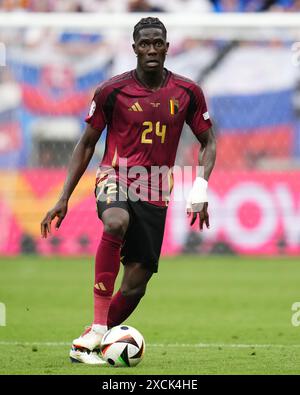 Frankfurt, Deutschland. Juni 2024. Maxim de Cuyper (Belgien) spielte am 17. Juni 2024 in der Frankfurter Arena während des UEFA Euro 2024-Spiels zwischen Belgien und der Slowakei (Gruppe E Datum 1). (Foto: Bagu Blanco/PRESSINPHOTO) Credit: PRESSINPHOTO SPORTS AGENCY/Alamy Live News Stockfoto