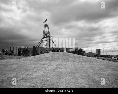 HEARTLANDS POOL CAMBORNE WELTKULTURERBE BERGBAU MOTORENHAUS Stockfoto