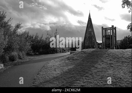 HEARTLANDS POOL CAMBOURNE CAMBORNE WELTKULTURERBE BERGBAU MOTORHAUS Stockfoto