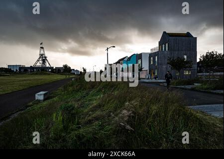 HEARTLANDS POOL CAMBOURNE CAMBORNE WELTKULTURERBE BERGBAU MOTORHAUS Stockfoto