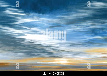 Realistischer blauer Hintergrund Stock Vektor