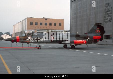 Lockheed F-104G CCV Starfighter Deutsche Luftwaffe - Bundeswehr Luftwaffe Lockheed - F 104G CCV Starfighter 98+36 Stockfoto