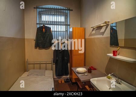 Blick in eine Zelle im MfS-Gefängnis Bautzen II. In Bautzen in Sachsen. *** Blick in eine Zelle im MfS-Gefängnis Bautzen II in Bautzen in Sachsen Stockfoto