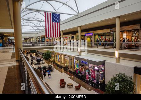 Innenansicht des Einkaufszentrums Walden Galleria in Buffalo, NY Stockfoto