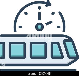 Symbol für kurz, erelong Stock Vektor