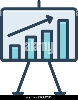 Symbol für Abstimmung, Infografik, Fortschritt Stock Vektor