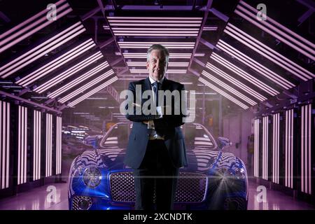 Adrian Hallmark - CEO von Bentley Motors Adrian Hallmark - Bentley Motors Stockfoto