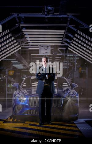 Adrian Hallmark - CEO von Bentley Motors Adrian Hallmark - Bentley Motors Stockfoto