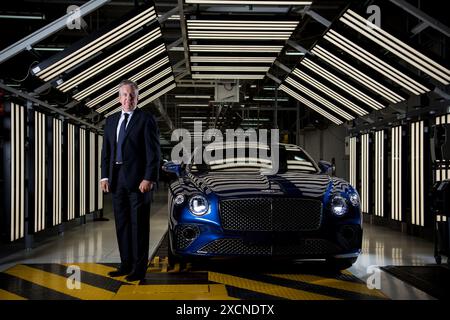 Adrian Hallmark - CEO von Bentley Motors Adrian Hallmark - Bentley Motors Stockfoto