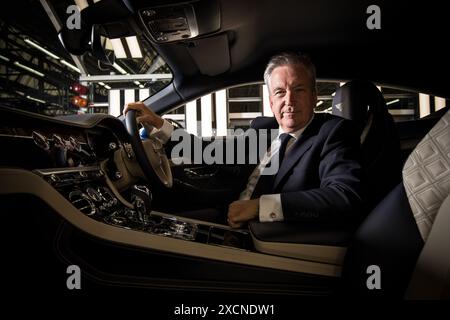 Adrian Hallmark - CEO von Bentley Motors Adrian Hallmark - Bentley Motors Stockfoto