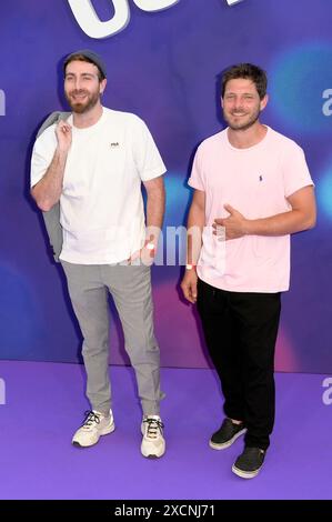 Lorenzo Licitra und Gabriele Rossi bei der Premiere des Animationsfilms 'Inside Out 2 / alles steht Kopf 2' im Space Cinema Moderno. Rom, 17.06.2024 Stockfoto