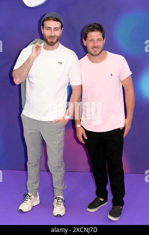 Lorenzo Licitra und Gabriele Rossi bei der Premiere des Animationsfilms 'Inside Out 2 / alles steht Kopf 2' im Space Cinema Moderno. Rom, 17.06.2024 Stockfoto