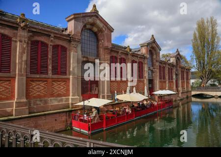 Markthalle, historisches Zentrum von Colmar, Departement Oberrhein, Elsass, Frankreich Stockfoto