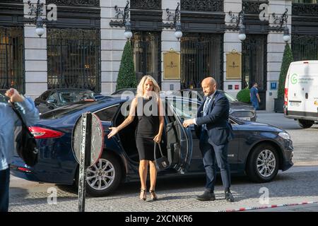 Madrid, Spanien. Juni 2024. Yolanda Diaz, Arbeitsministerin der spanischen Regierung, bei einem informativen Frühstück heute Morgen in Madrid. Quelle: D. Canales Carvajal / Alamy Live News Stockfoto