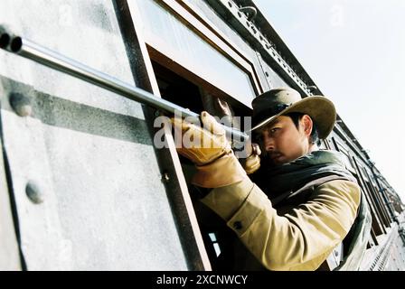 Joheunnom, Nabbeunnom, Isanghannom The Good, The Bad, the seltsam Jahr: 2008 - Südkorea Regisseur: Kim Jee-Woon Jung Woo-Sung auf redaktionelle Verwendung beschränkt. Weitere Informationen zu Einschränkungen finden Sie in der Überschrift. Es ist verboten, das Foto aus dem Kontext der Werbung für den Film zu reproduzieren. Sie muss der Filmgesellschaft und/oder dem Fotografen gutgeschrieben werden, der von der Filmgesellschaft zugewiesen oder von der Filmgesellschaft autorisiert wurde/für das Set zugelassen wurde. Beschränkt auf redaktionelle Verwendung. Photo12 gewährt den vertretenen Personen keine Publizitätsrechte. Credit:Photo12/7e Art/CJ Entertainment Stockfoto