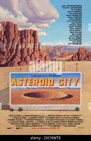 Asteroid City Jahr : 2023 USA Regie: Wes Anderson Affiche (USA) Stockfoto