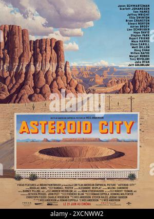 Asteroid City Jahr : 2023 USA Regie: Wes Anderson französisches Poster Stockfoto